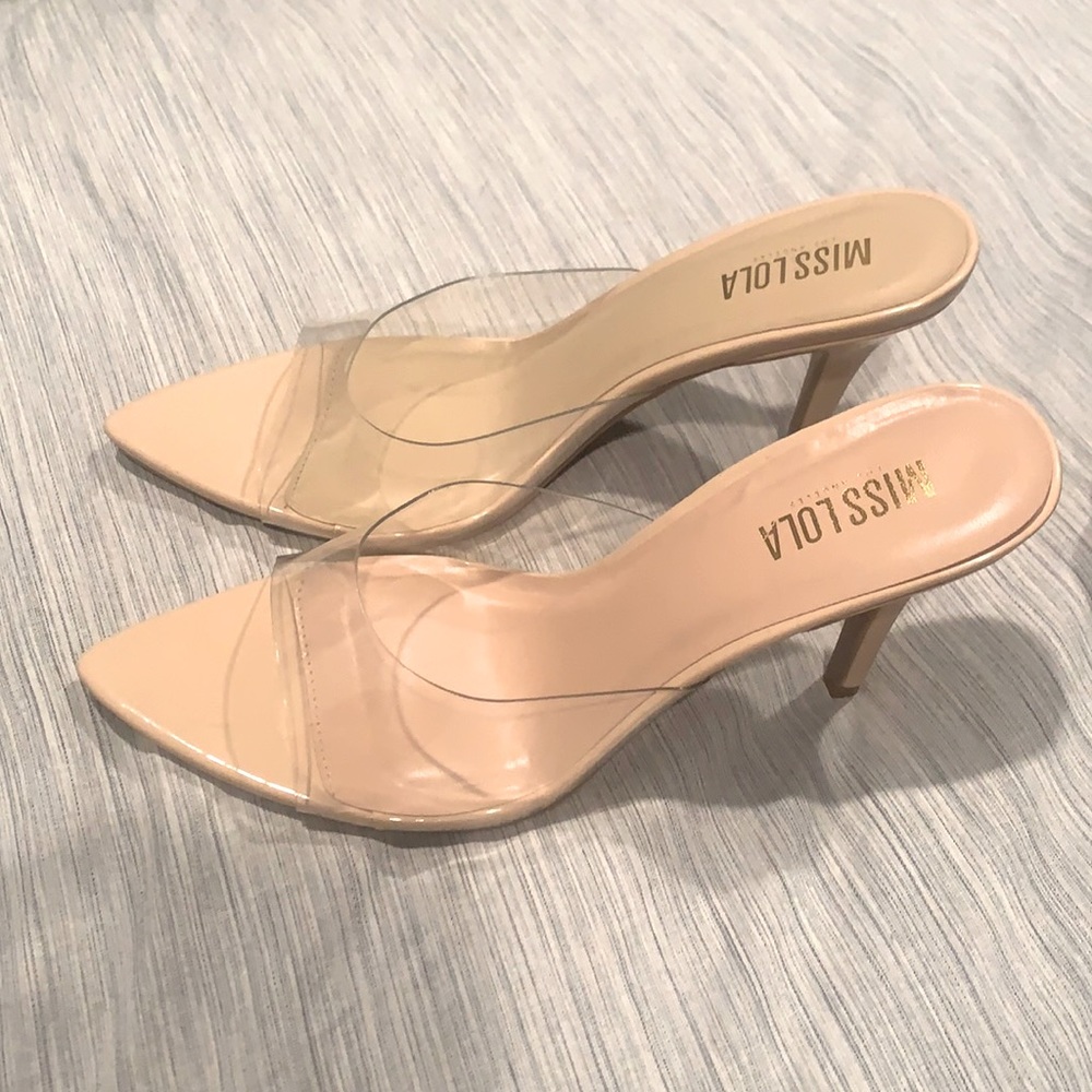 Miss Lola clear heel